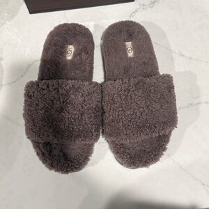 UGG Cosetta Brown Fluffy Slippers